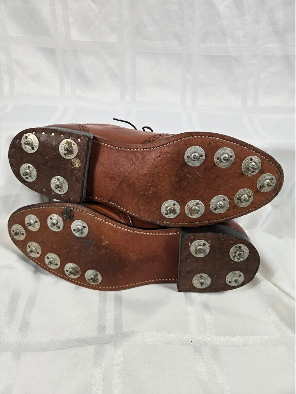VTG Foot-Joy Classics Wingtip Golf Shoes 10D Metal Spikes